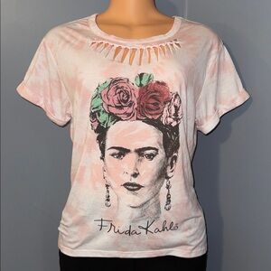 Stylish Frida Kahlo Graphic Tee – Size Large